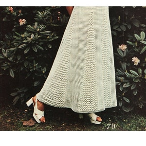Crochet Dress Pattern Vintage 70s Crochet Maxi Dress Pattern Crochet ...