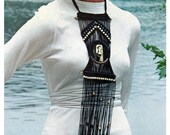 MACRAME NECKLACE PATTERN Macrame jewelry pattern Bohemian Clothing Instant Download Chunky Necklace