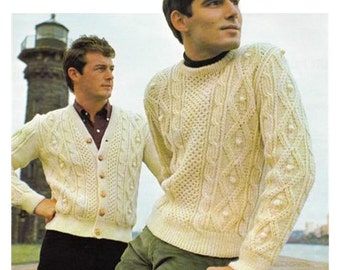 Mens Knitted Cardigan Vintage Mens Cardigan Mens Knitting - Etsy