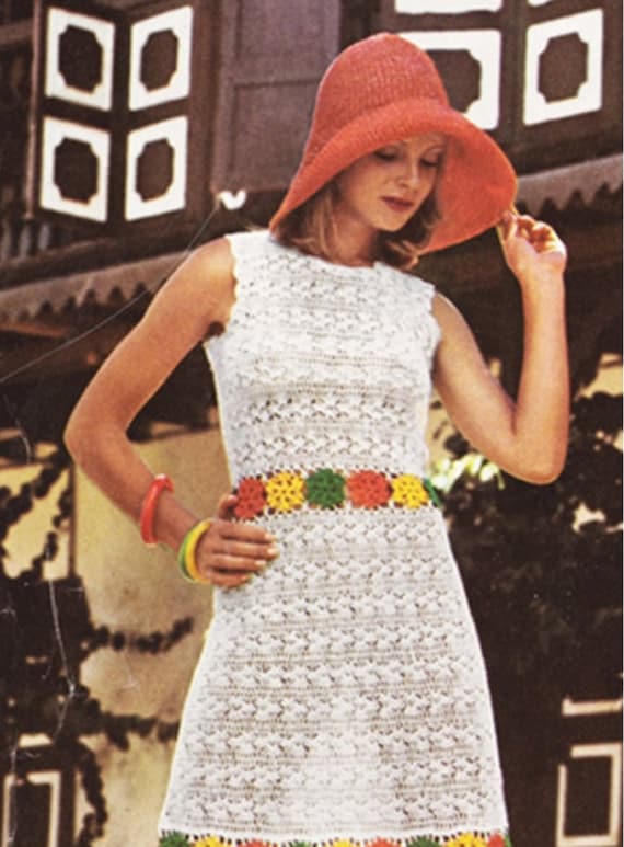 white christmas dresses Beige Halter Neck Flower Crochet Dress – ADONIS BOUTIQUE main image 1