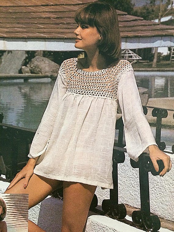 送料無料 百貨店 Pattern Top Yoke Crochet Summer Vintage Yoke Crochet 70s キャミソール