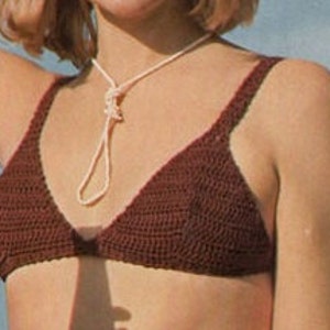 Crochet Bikini Pattern Crochet Swimsuit Pattern Crochet Bra Crochet Panties Pattern Vintage 70s
