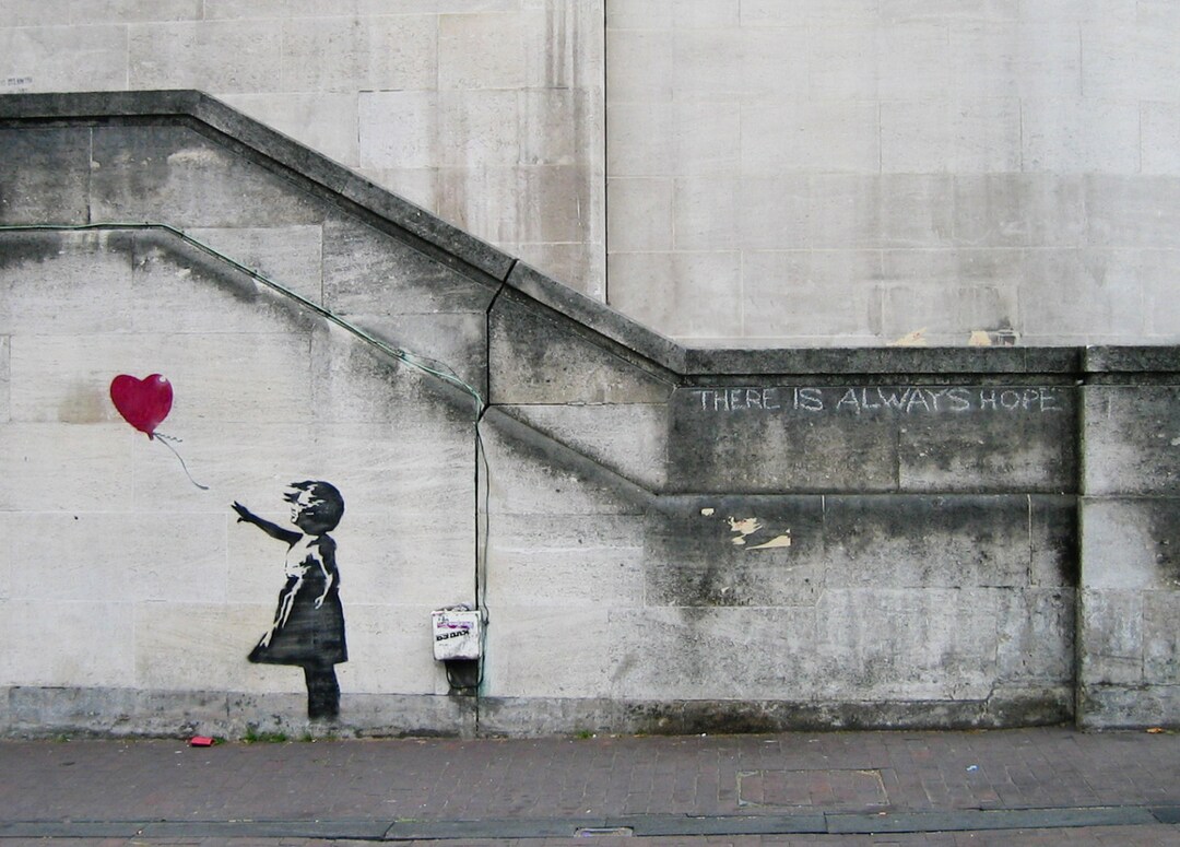 Impression sur toile Banksy Real Hero, Je commande !
