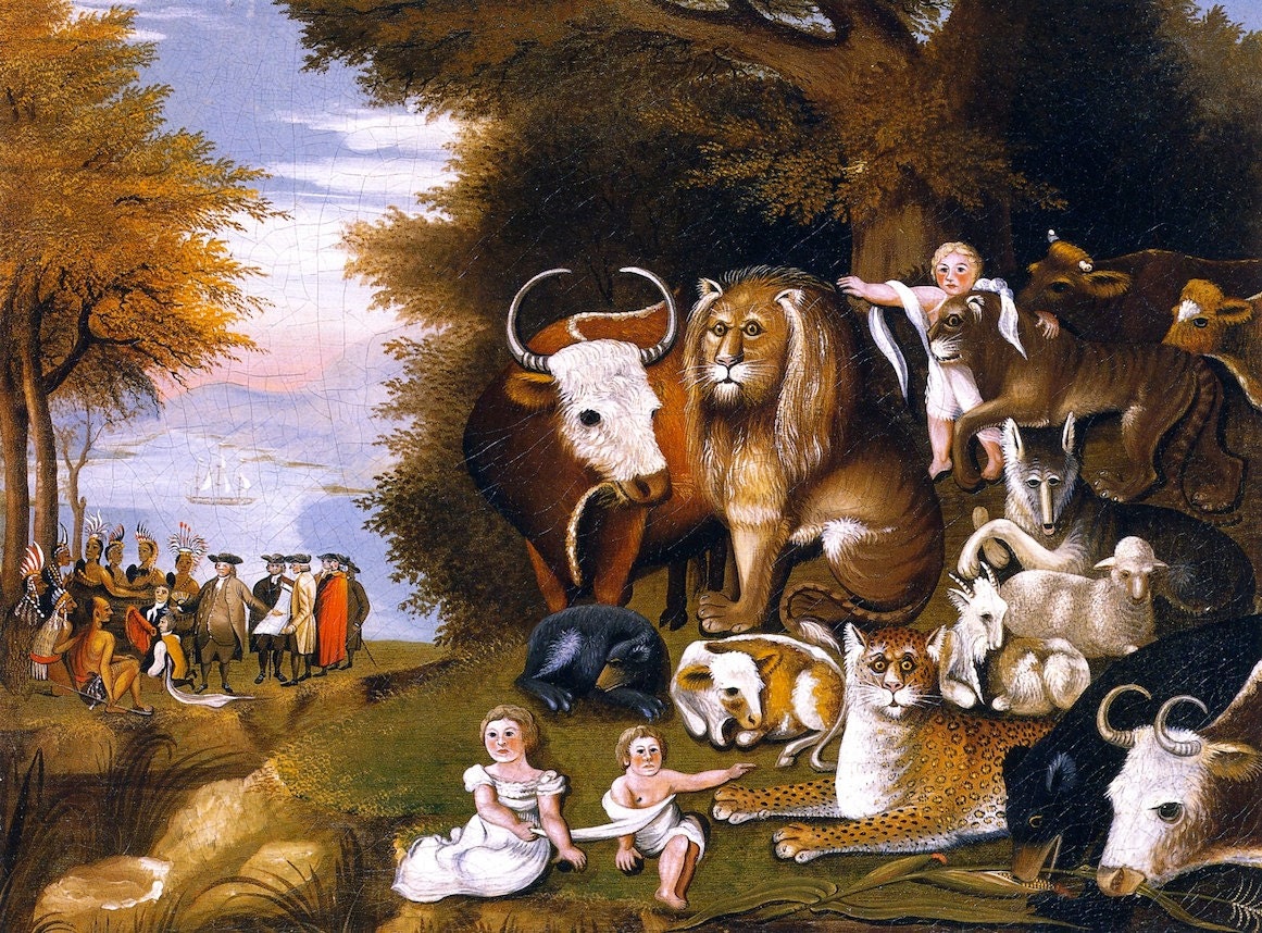 Peaceable Kingdom by Edward Hicks 8