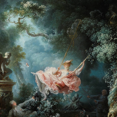 The Swing by Jean Honore Fragonard, Various Sizes. Giclee Canvas