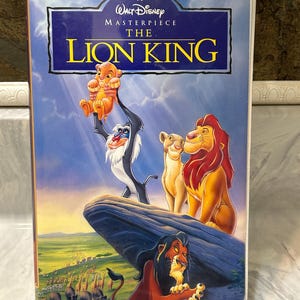 Original Walt Disney Masterpiece The Lion King VHS With Clamshell Case