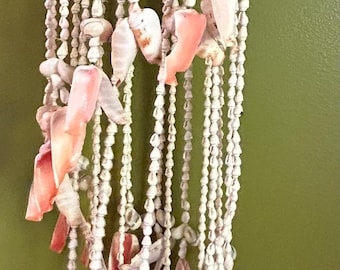 Vintage Seashell Fancy Chandelier- Approximately 21”