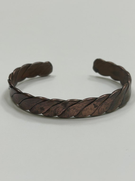Vintage hand made twisted cuff bracelet