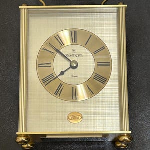 Vintage Montreux Carriage Ford 25th Anniversary Clock - West Germany