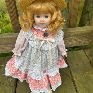 Vintage 16” Victorian Porcelain doll