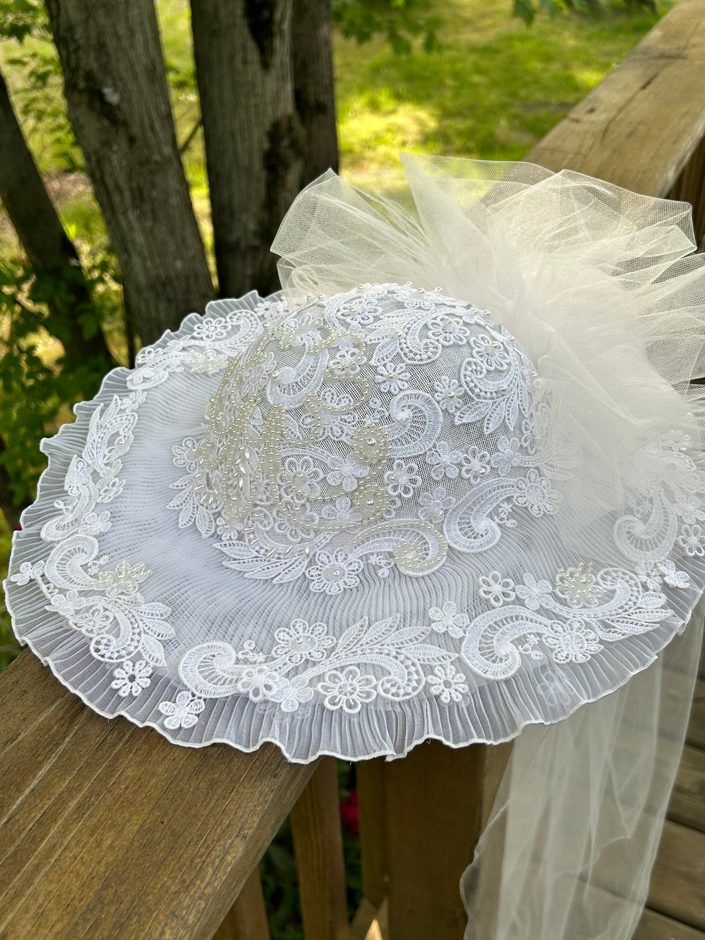 Vintage Beaded Wedding Veiled Hat - Etsy