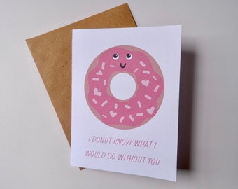 Donut Valentine's Card