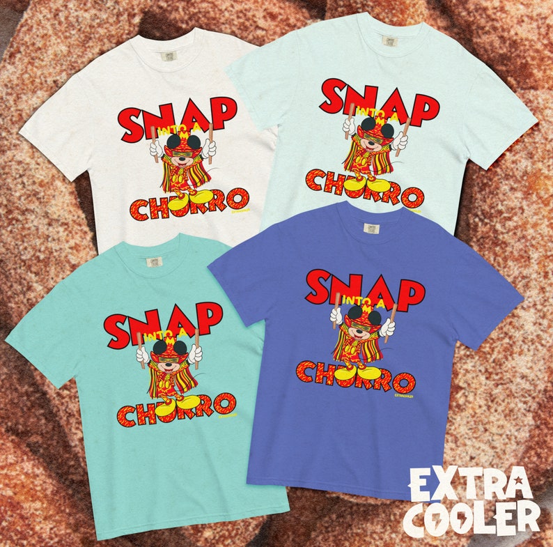 Snap Into a Churro Macho Mouse Shirt image 1