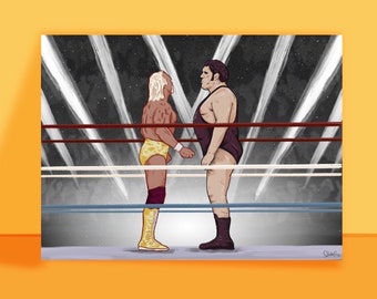 Hogan v. Andre | Wrestlemania III (10x15 OR 20x30 print)