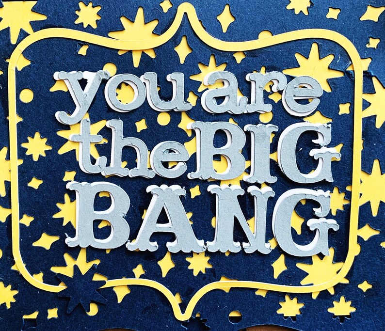 Alan Watts You are the Big Bang Paper Cut Recycled Paper Greeting Card