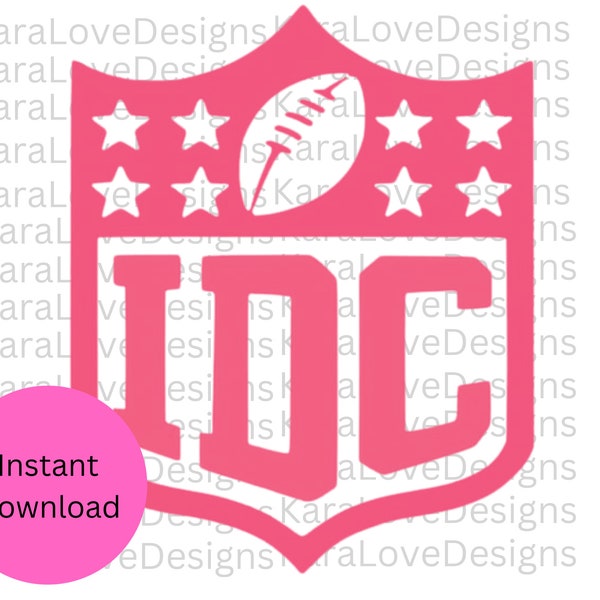 IDC Football PNG, NFL png, Sublimation idc png, Super Bowl png, Women football png, nfl idc image, football png, pink idc instant download