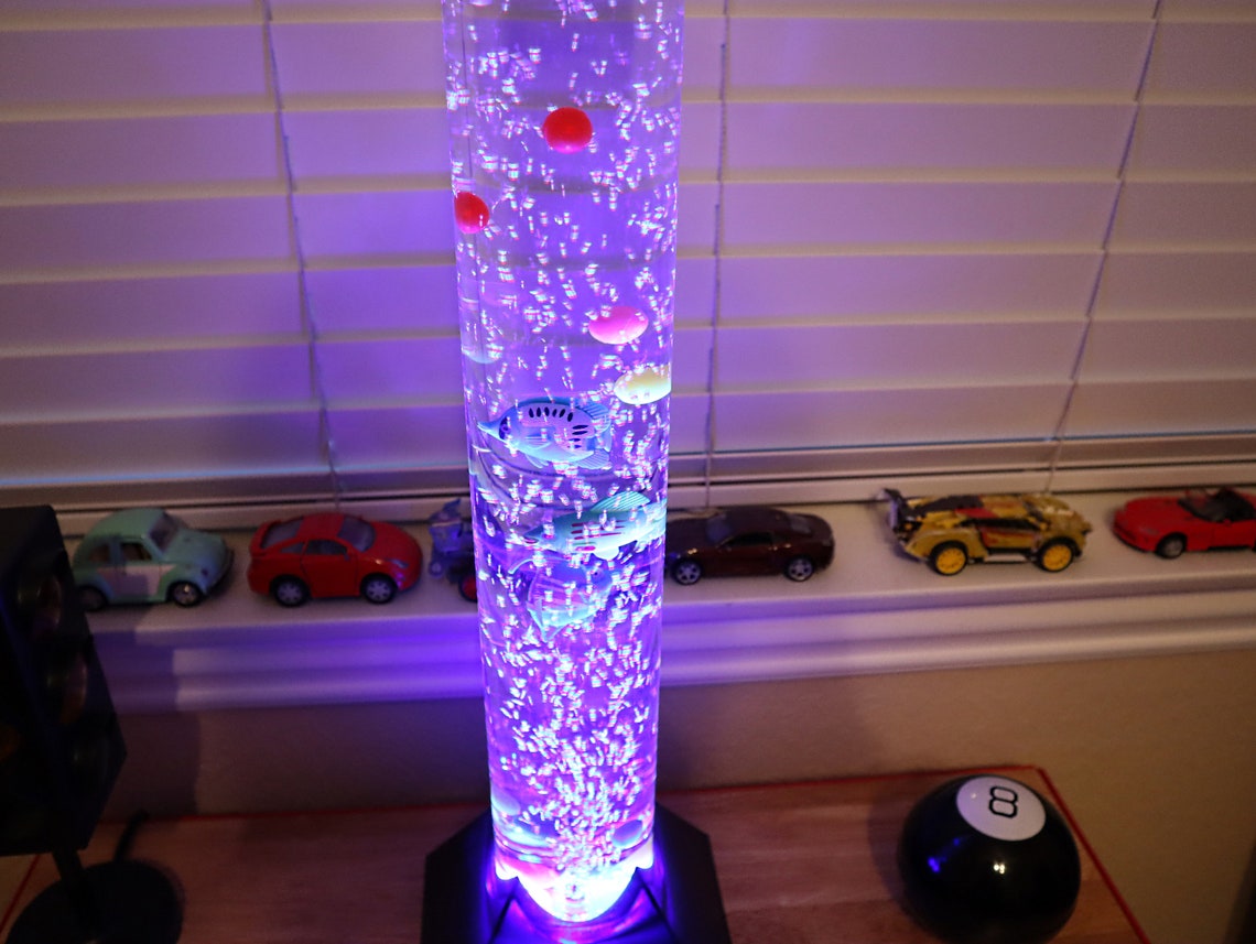 Groovy Artificial Tube Aquarium LED Bubble Tube Motion Lamp Etsy