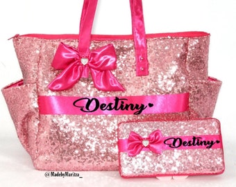 sparkly diaper bag