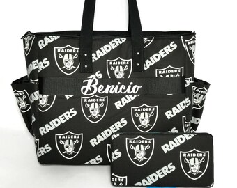 raiders diaper bag