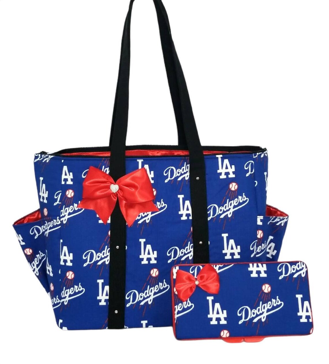 Los Angeles Dodgers diaper bag. Blue Black Girl boy Tote purse Etsy