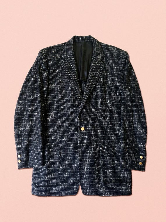 50s Black & Cream Fleck Jacket