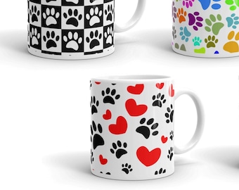 Sublimation Designs For 11 oz 15 oz Animal Coffee Mugs - Makes Great Gifts For Dog Lovers - Dog Mom Bundle - Instant PNG Pack Download