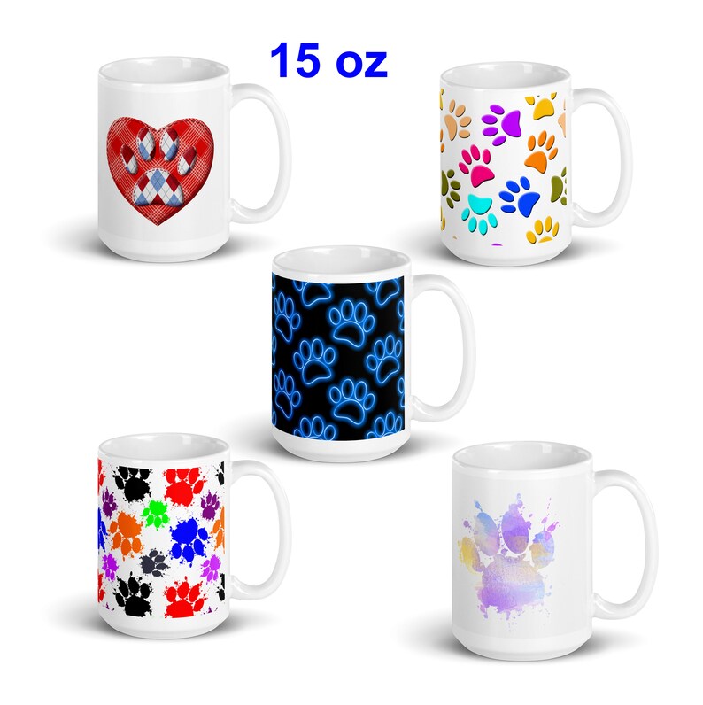 Dog Paw Print Bundle Sublimation Printing Template Designs - Etsy