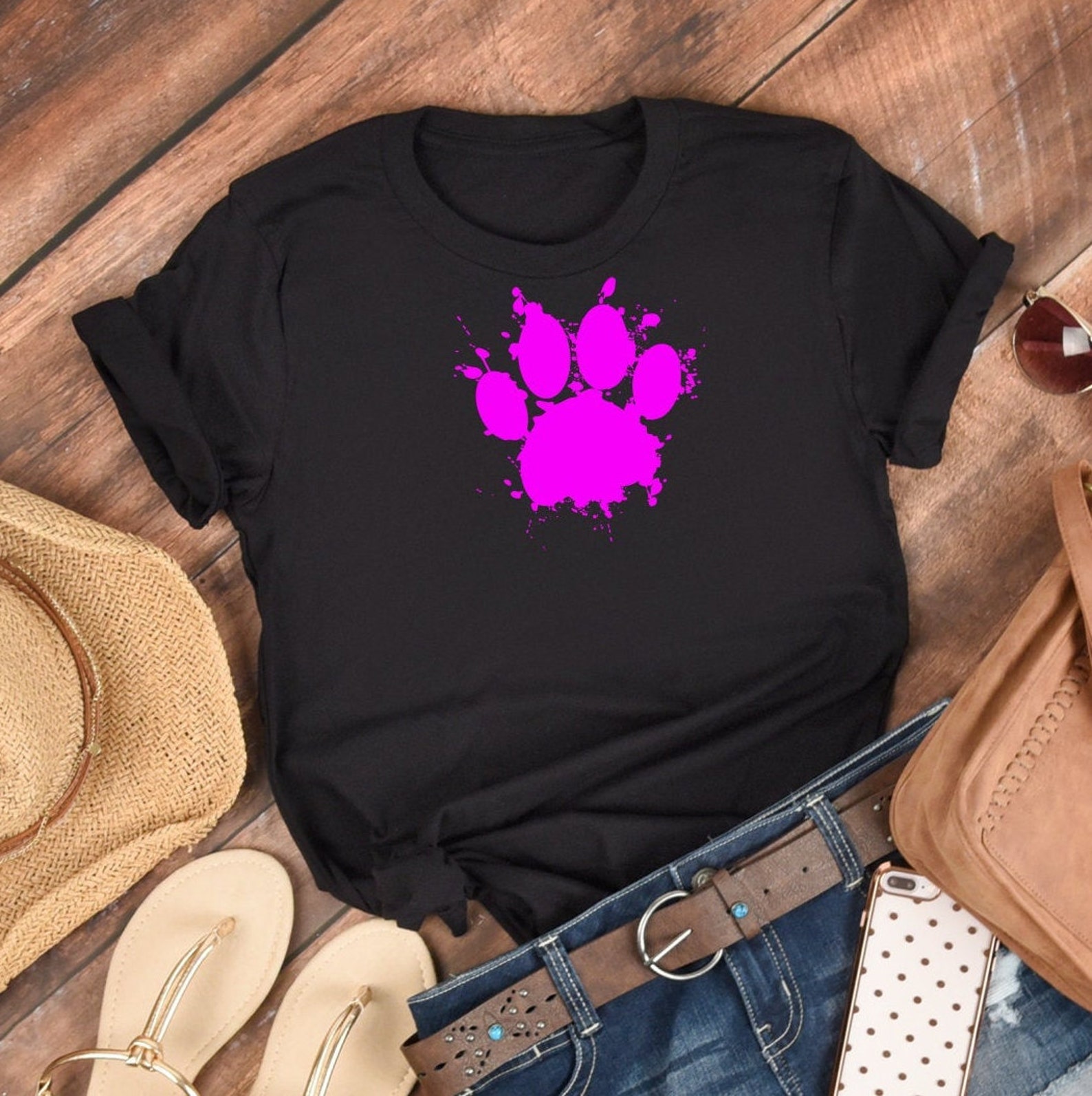 Paint Splatter Dog Paw Print Vector Dog Paw Drawing For T | Etsy