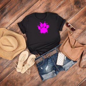 Paint Splatter Dog Paw Print Vector Dog Paw Drawing for T Shirts