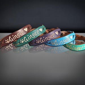 Pulseras de cuero grabadas a medida – Joyería personalizada para parejas imagen 6