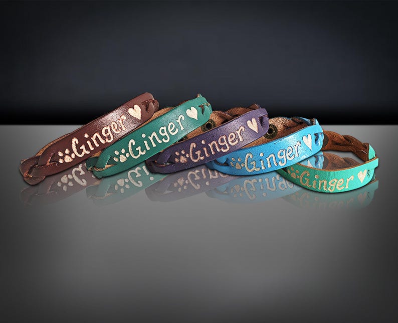 Pulseras de cuero grabadas a medida – Joyería personalizada para parejas imagen 6