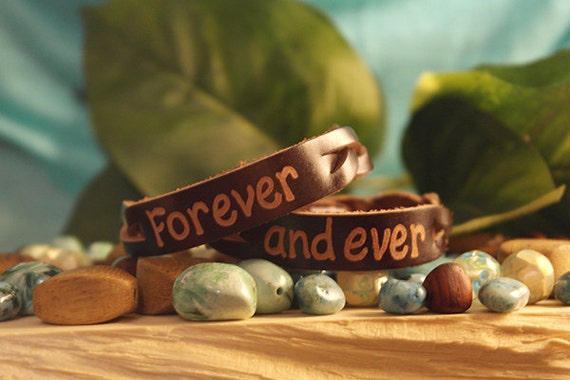 Custom Engraved Leather Bracelets – Personalized Couples Jewelry