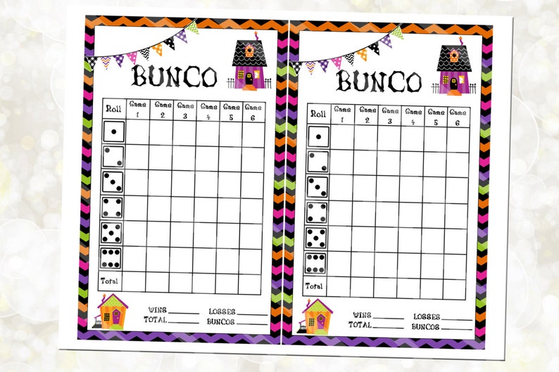 Free Printable Halloween Bunco Score Sheets Web Here s A Free