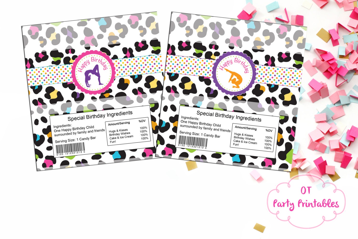 Gymnastics Party Printables 2 Inch Round Gymnastics Labels - Etsy