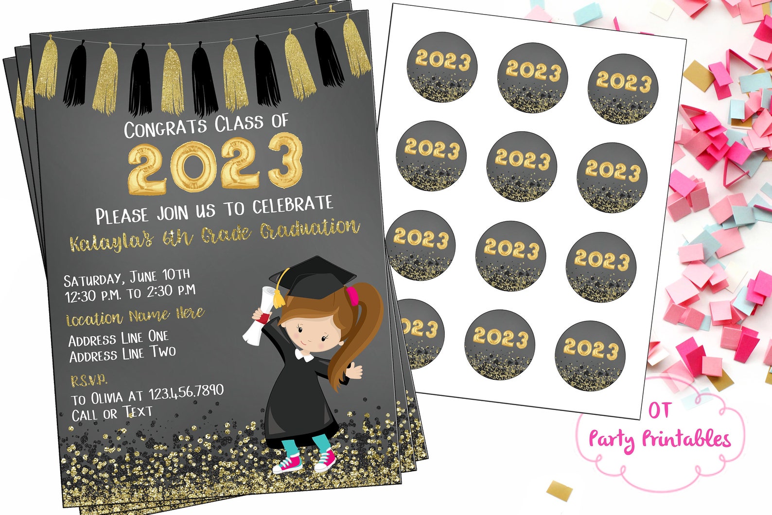 Graduation Party Invitation Digital Invitation You Print | Etsy