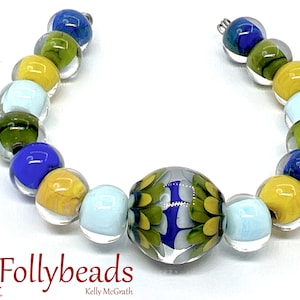 Contas de vidro artesanais Lampwork