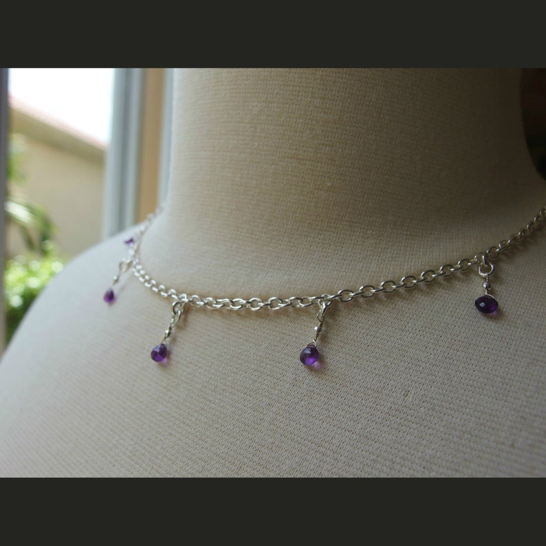 amethyst choker amethyst choker