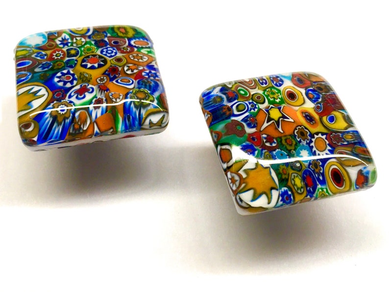 Murano Glass Millefiori Door Knobs/door Handles Multicoloured Etsy