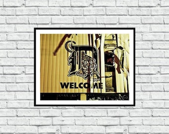 Welcome D Detroit - Iconic Detroit Photography - Wall Art