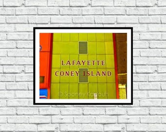 Lafayette Coney Island - Iconic Detroit Photography - Wall Art