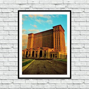 Michigan Central Station Train - Iconic Detroit Photography - Wall Art
