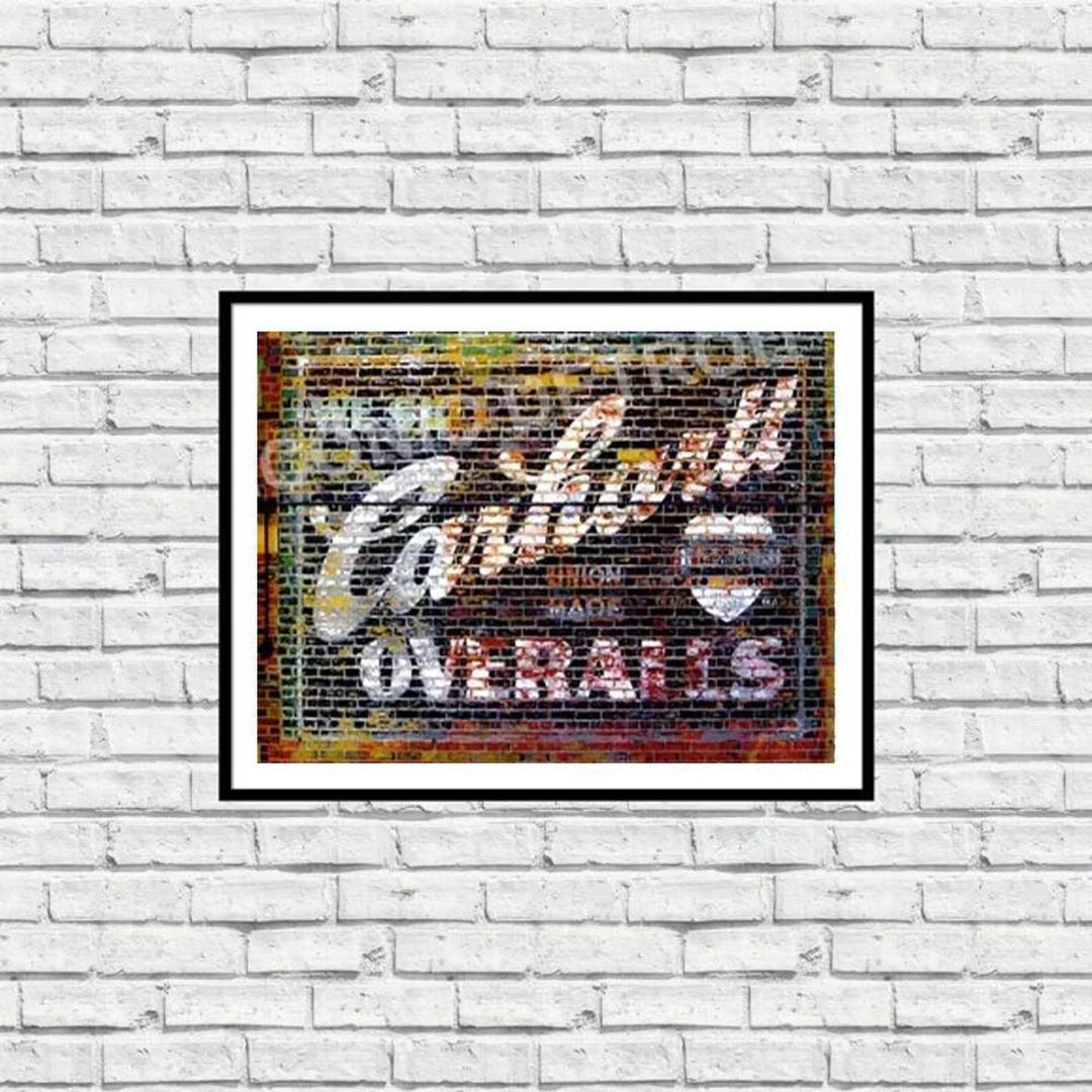Vintage Carhartt Mural - Iconic Detroit Photography - Wall Art - Etsy