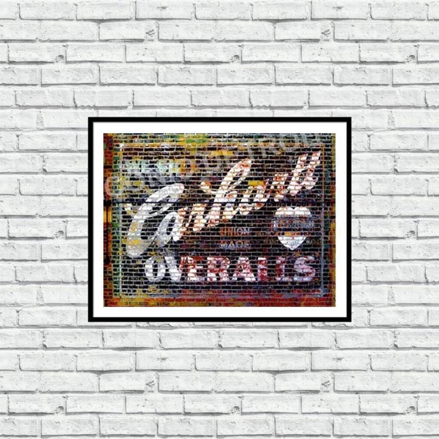 Vintage Carhartt Mural - Iconic Detroit Photography - Wall Art - Etsy