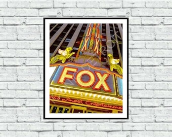 Fox Theatre Lights - Iconic Detroit Photography - Wall Art