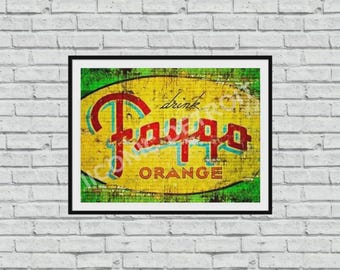 Vintage Faygo Mural - Iconic Detroit Photography - Wall Art