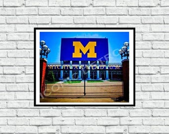 Michigan Stadium Scoreboard - Iconic Detroit Photography - Wall Art
