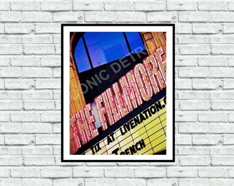 The Fillmore Theatre Sign - Iconic Detroit Photography - Wall Art