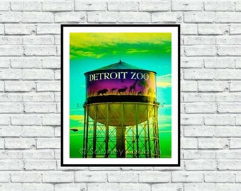 Detroit Zoo Tower - Iconic Detroit Photography - Wall Art
