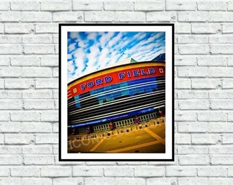 Ford Field Front - Iconic Detroit Photography - Wall Art