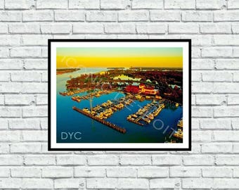 Detroit Yacht Club Aerial - Iconic Detroit Photography - Wall Art